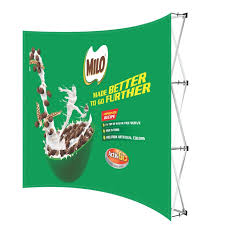 Reprint for Curved Banner Wall