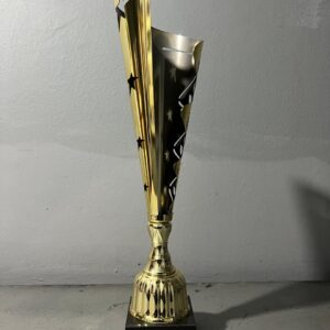 G87 Gold and Grey Tower Cup