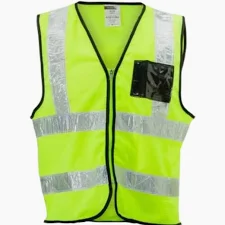 LIME REFLECTIVE VEST WITH ZIP AND ID (2XL) SPECIAL