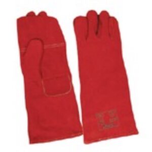 RED HIGH HEAT GLOVES SIZE 8" CUFF (HIGH QUAL KEVLER STITCH )