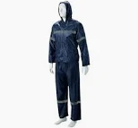 NAVY BLUE RUBBERISED RAIN COAT (2XL)