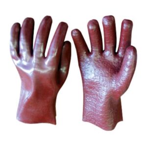 PVC H/DUTY OPEN CUFF ROUGH PALM GLOVES (SIZE 27 cm)(PREMIUM QUALITY)