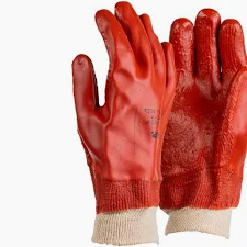 PVC H/DUTY WRIST LENGTH ROUGH PALM GLOVES (PREMIUM QUALITY ) SPECIAL