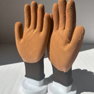 BROWN LATEX FOAM COATED 3/4 GLOVES