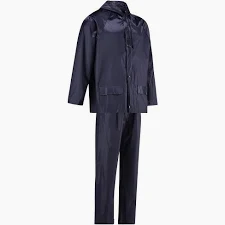 NAVY BLUE RUBBERISED RAIN SUIT (4XL)