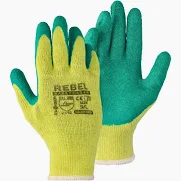 GREEN RUBBER COATED GRIPPER GLOVE PREMIUM QUALITY NEW