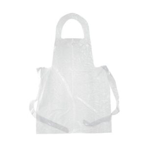 DISPOSABLE APRONS (WHITE) (100 PER PACK)