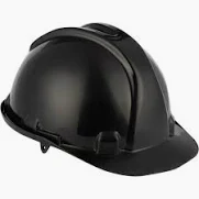 SAFETY HARD CAP BLACK (SABS APPROVED)