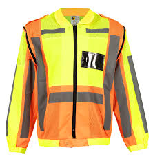 LIME & ORANGE DETACH WITH ID SLEEVE SIZE 2XL