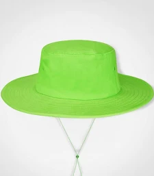 SUN BRIM HAT LIME 100% POLYESTER