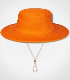 SUN BRIM HAT ORANGE 100% POLYESTER